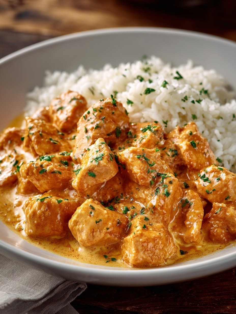 Creamy Chinese Peanut Butter Chicken Recipe - Recipe Image