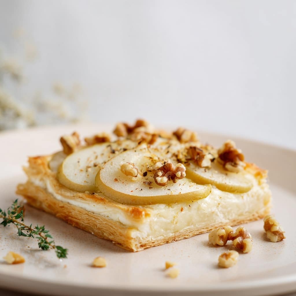 Pear and Brie Pizza Recipe - Recipe Image