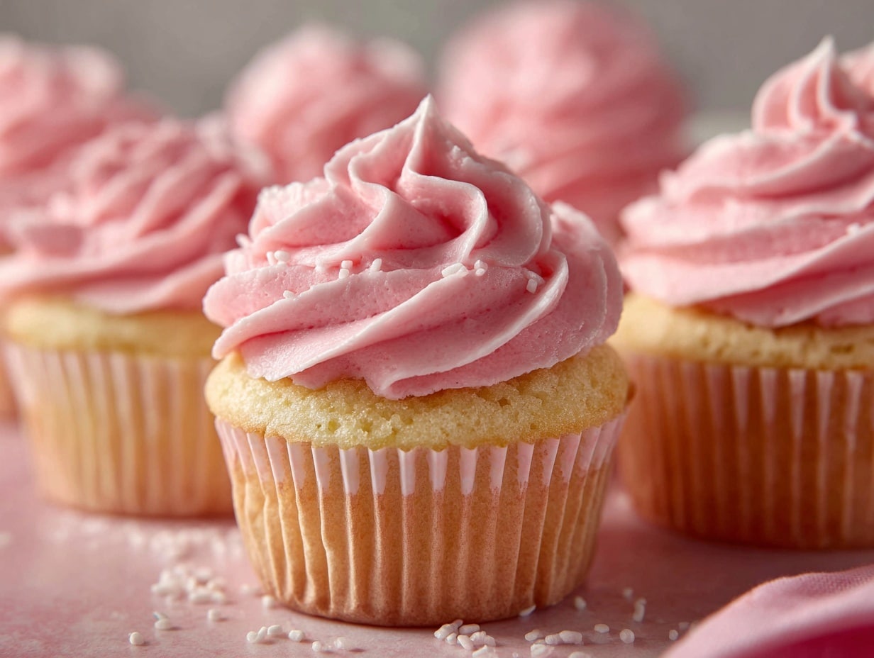 Strawberries and Cream Cupcakes Recipe - Recipe Image