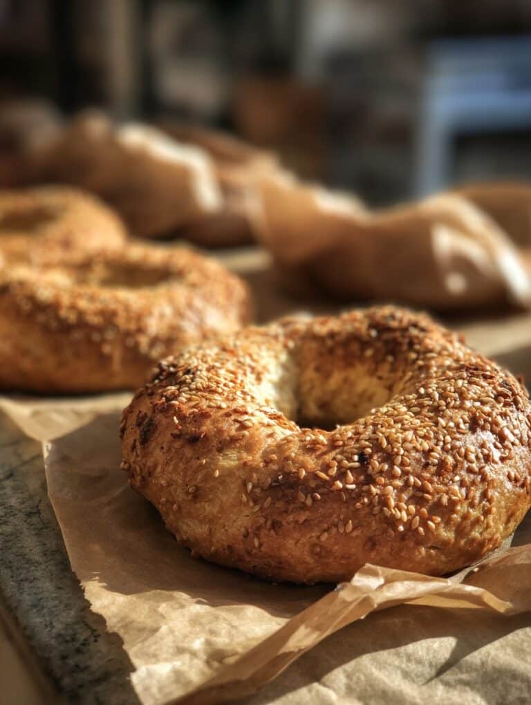Sourdough Blueberry Bagels Recipe