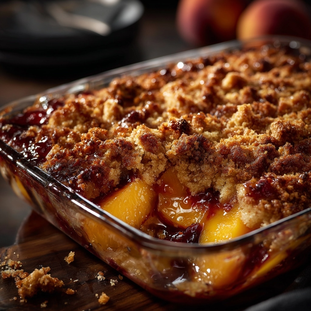 Sweet and Juicy Brown Sugar Peach Cobbler Recipe - Recipe Image