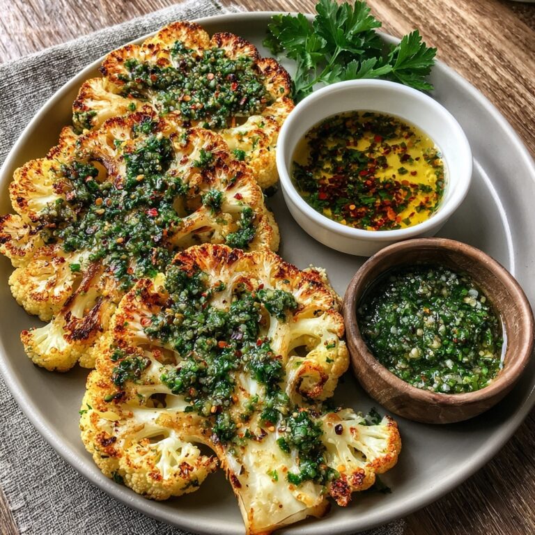 Cheesy Cauliflower Steaks Recipe