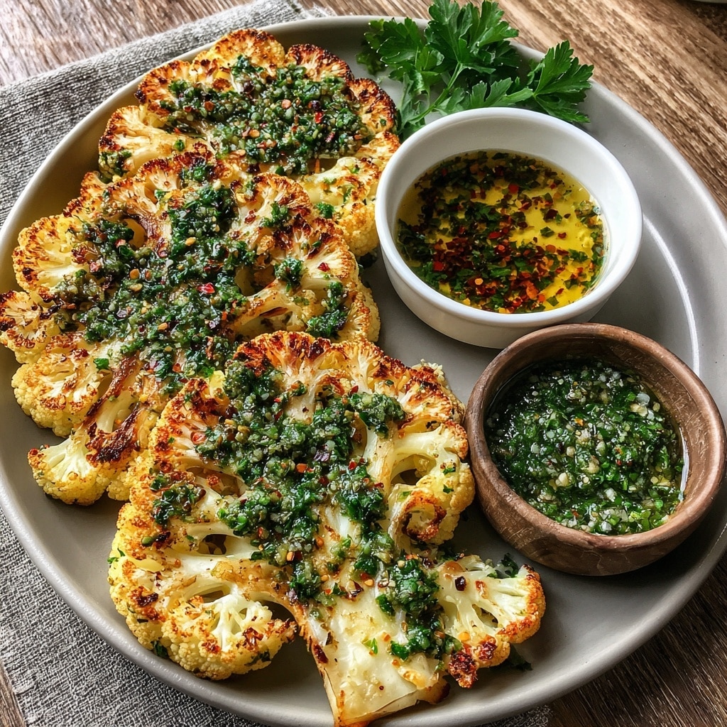 Cheesy Cauliflower Steaks Recipe - Recipe Image
