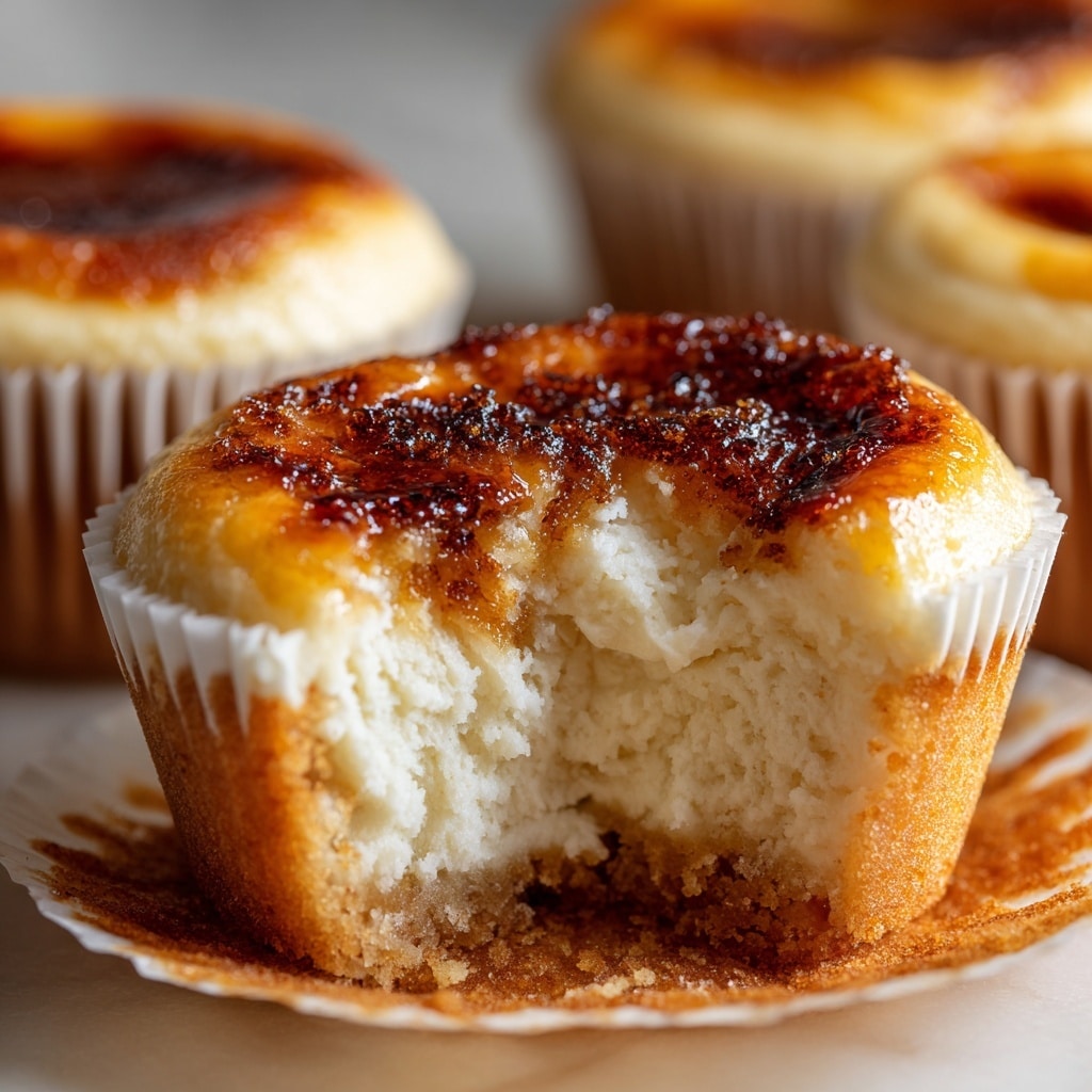 Vanilla Bean Crème Brûlée Cheesecake Cupcakes Recipe - Recipe Image