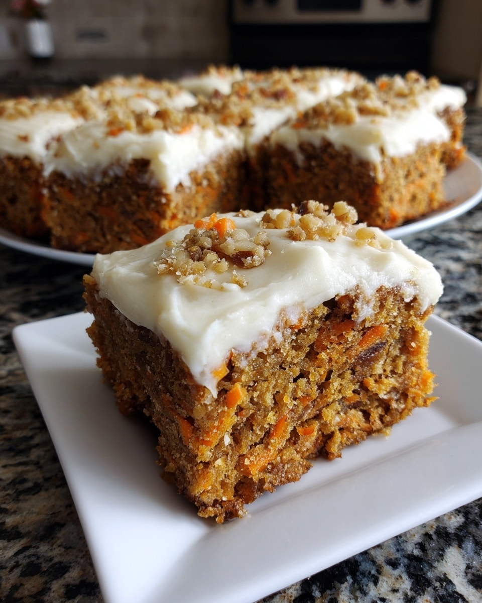 Delicious Carrot Cake Bars Recipe - Recipe Image