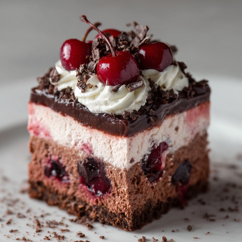 Chocolate Cherry Upside-Down Cake Recipe - Recipe Image