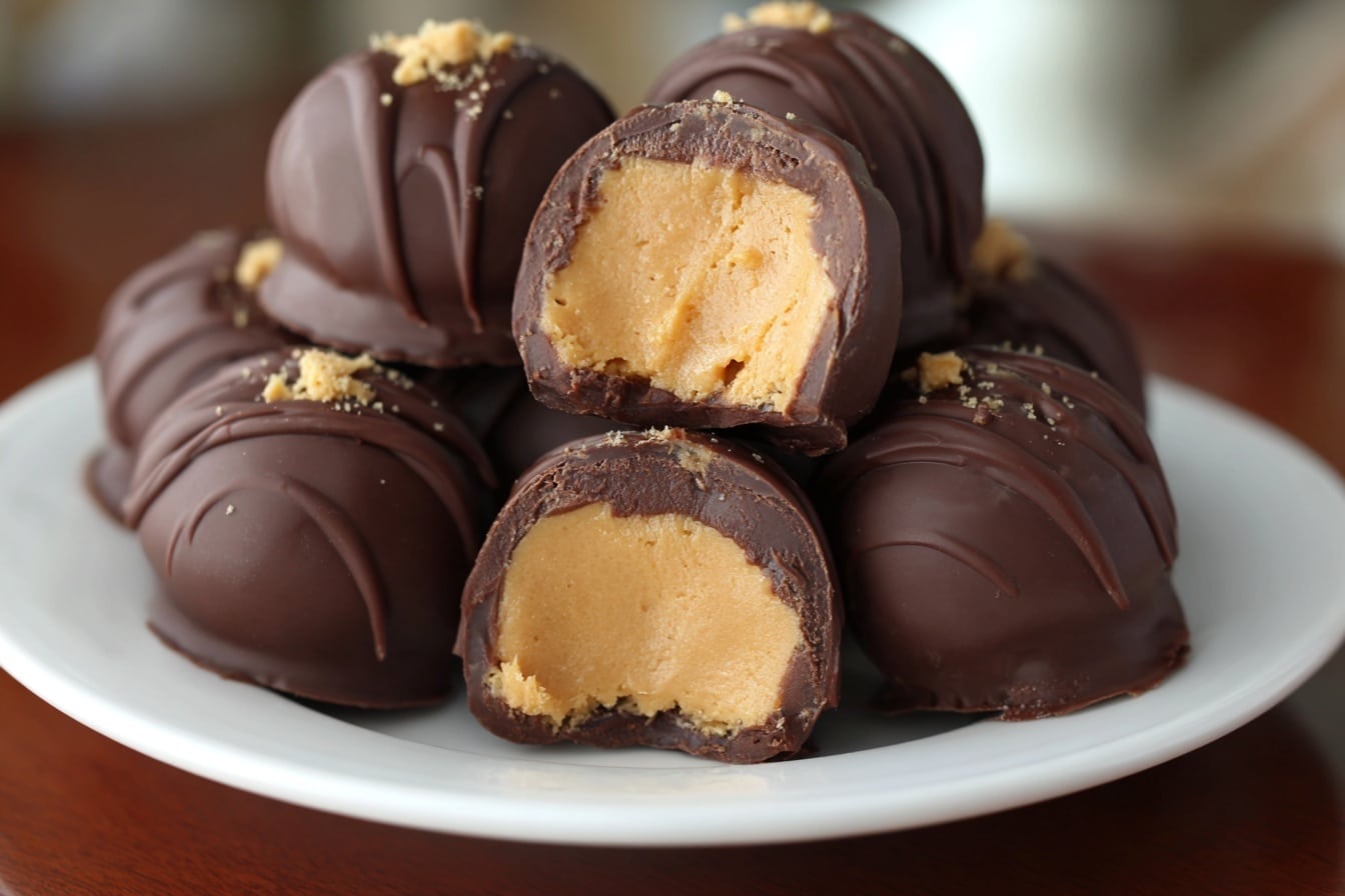 Peanut Butter Stuffed Chocolate Skull Candies Recipe - Recipe Image