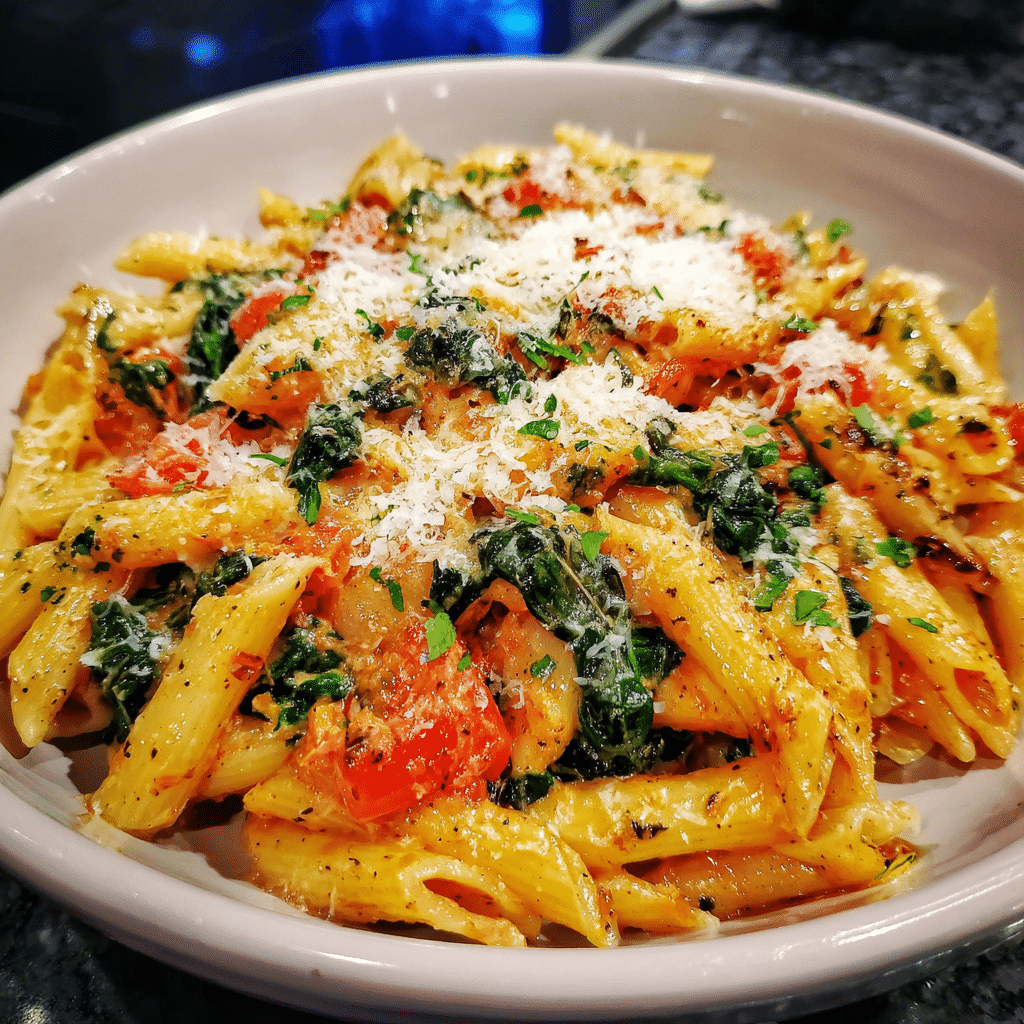 Roasted Tomato Garlic Pasta Recipe - Recipe Image