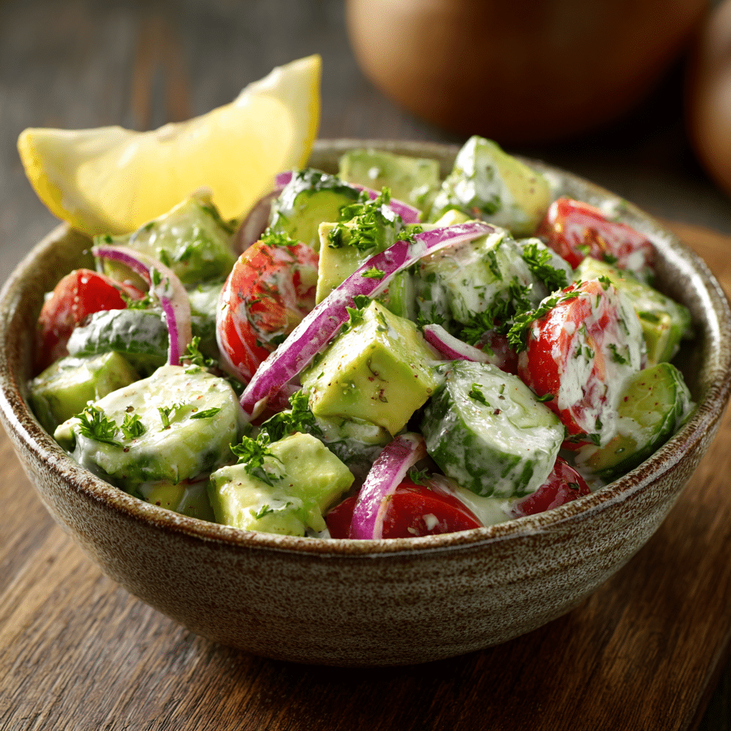 Creamy Avocado Chicken Salad Recipe - Recipe Image