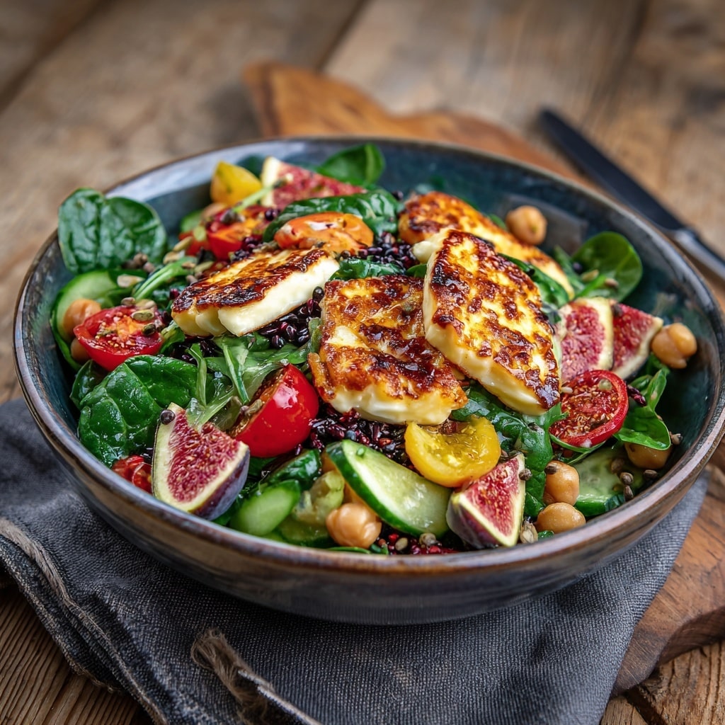 Spinach Salad with Gorgonzola, Figs, and Candied Walnuts Recipe - Recipe Image