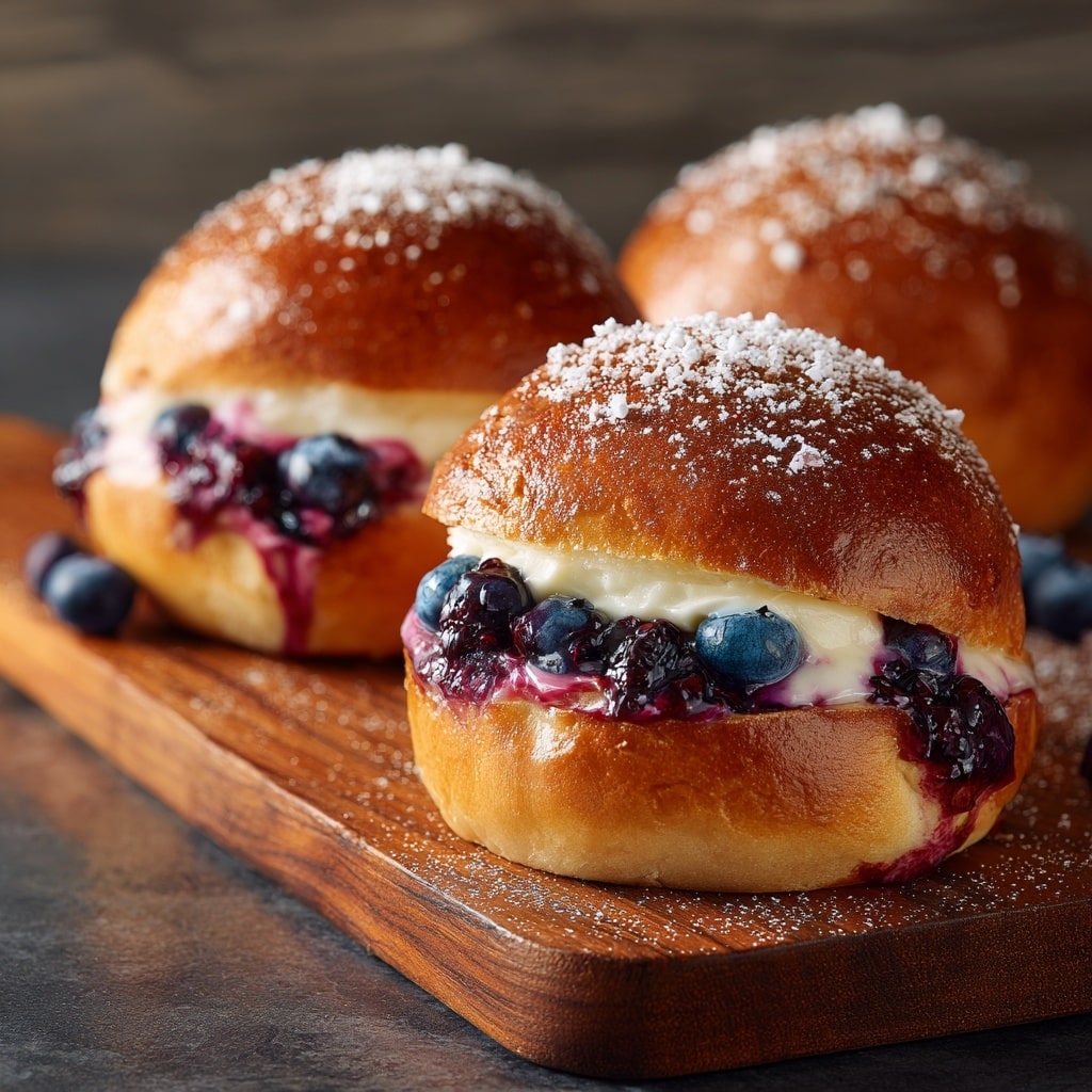 Raspberry Custard Buns Recipe - Recipe Image