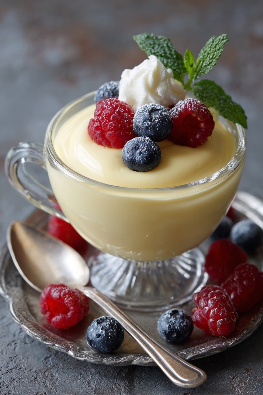 Bavarian Cream with Fresh Berries Recipe - Recipe Image