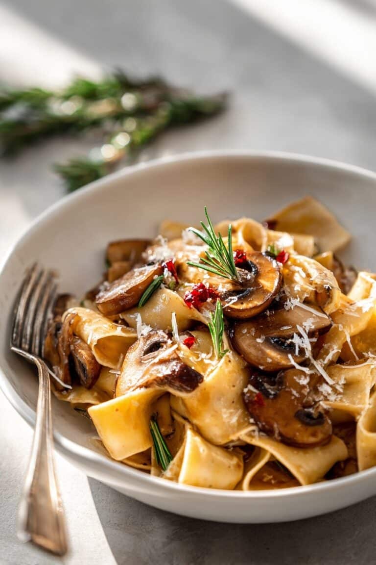 Creamy Mushroom Ragu with Pasta Recipe