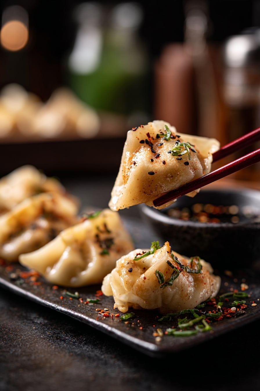 Fire Noodle Rice Paper Dumplings Recipe - Recipe Image