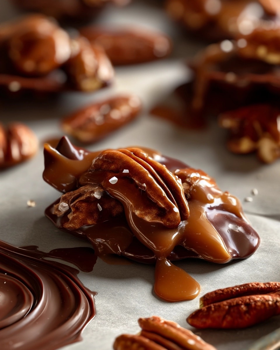 Decadent Pecan Turtles Candy Recipe - Recipe Image