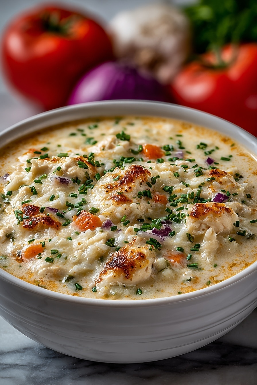 Garlic Parmesan Chicken Soup Recipe - Recipe Image