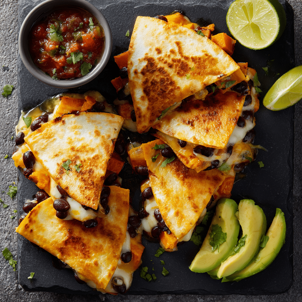 Quesadillas with Black Beans and Avocado Recipe - Recipe Image