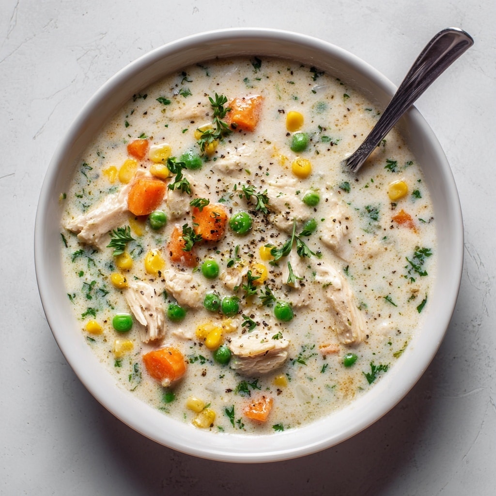 Slow Cooker Chicken Pot Pie Soup Recipe - Recipe Image