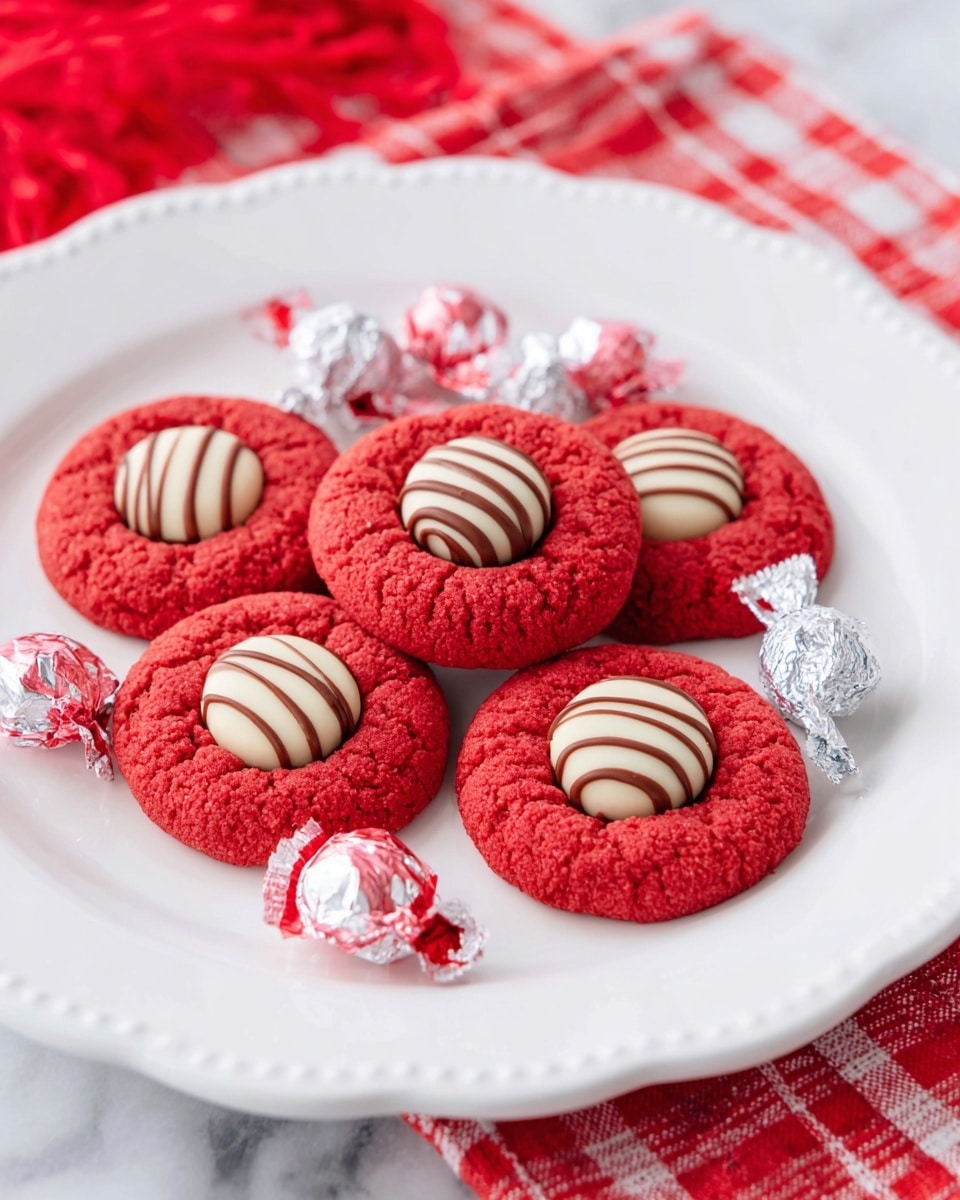 Red Velvet Blossom Cookies Recipe - Recipe Image