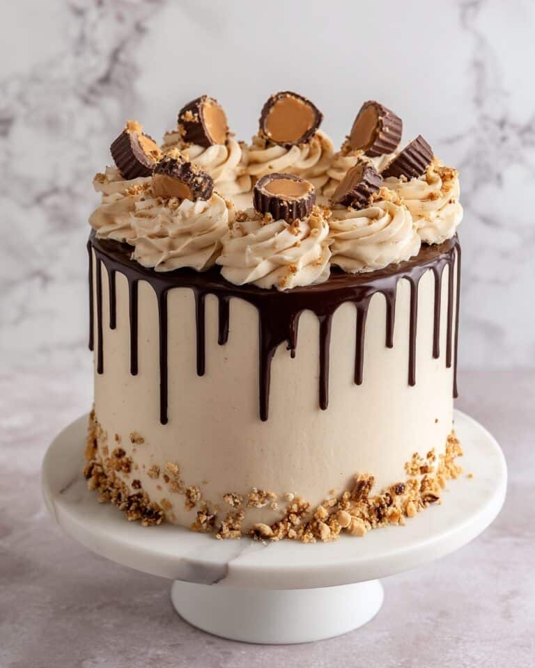 Peanut Butter Chocolate Layer Cake Recipe