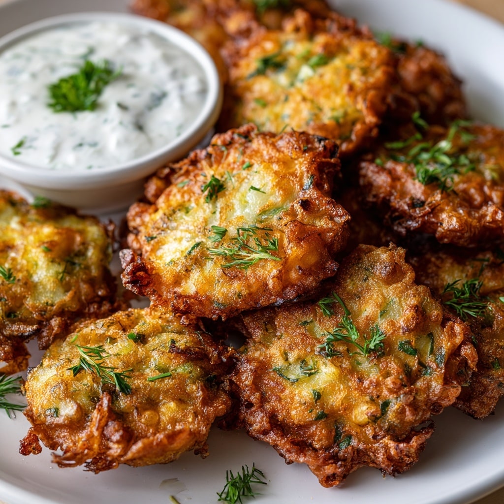 Crispy and Easy Zucchini Fritters Recipe - Recipe Image