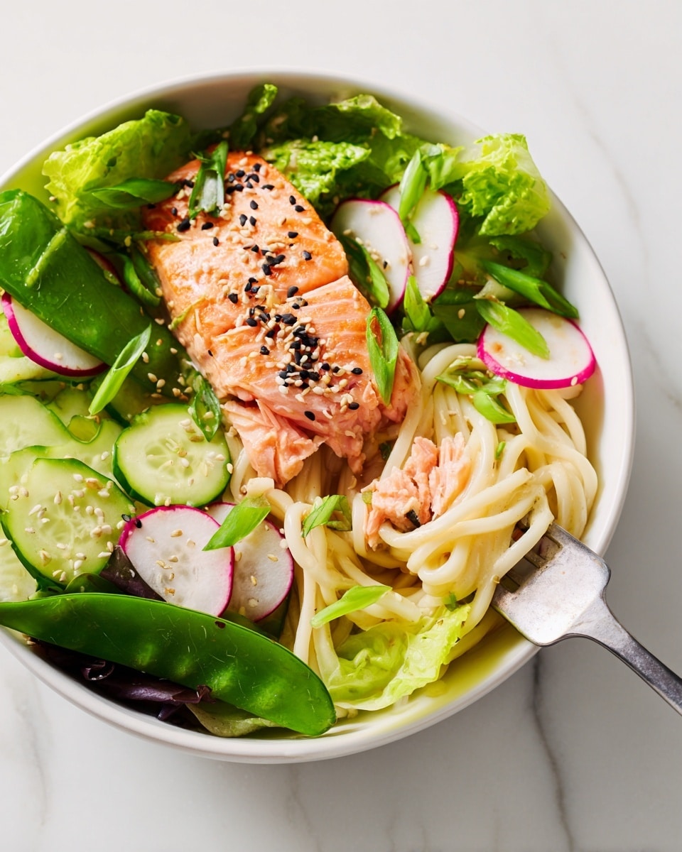 Sesame Salmon Noodle Bowls With Ponzu Recipe - Recipe Image