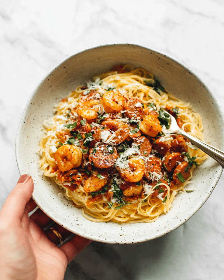 Garlic Butter Capellini Pomodoro with Shrimp Recipe