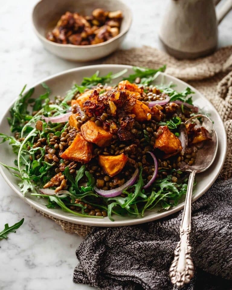 Honey-Cinnamon Pumpkin Lentil Salad Recipe