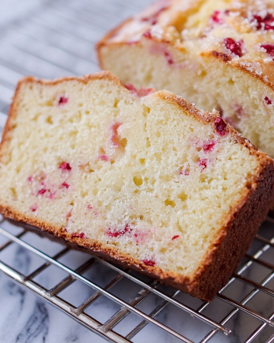 Lemon Raspberry Bread with White Chocolate Glaze Recipe - Recipe Image