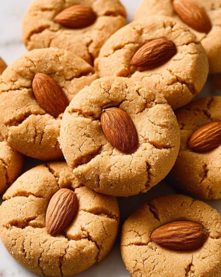 3-Ingredient Peanut Butter Almond Cookies Recipe