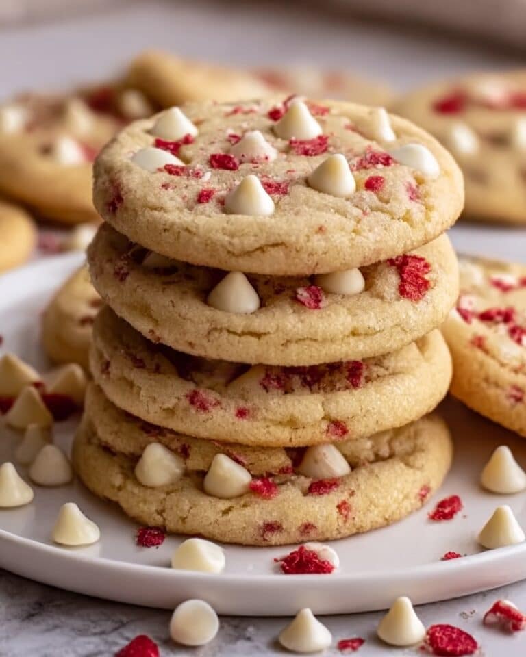Irresistible Valentine’s Strawberry White Chocolate Cookies Recipe
