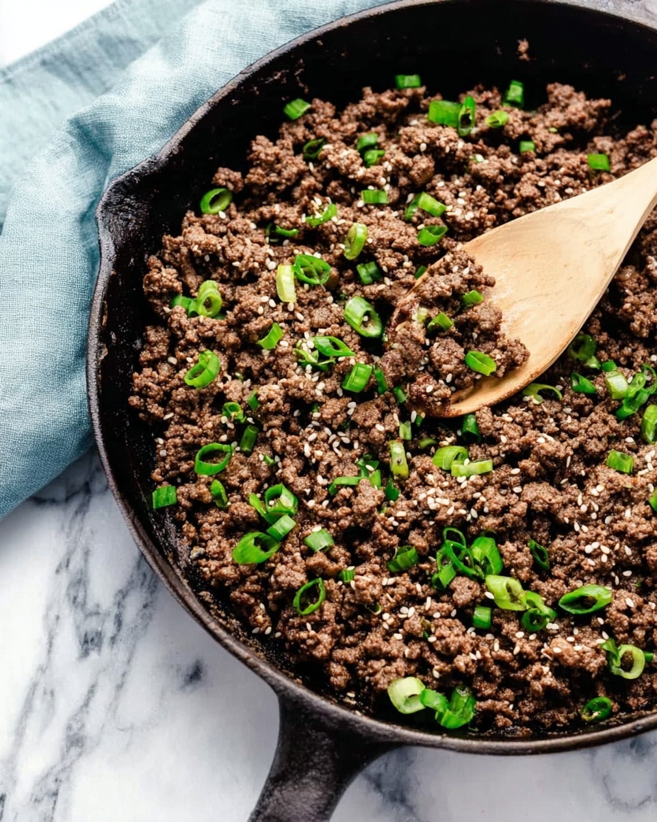 Korean Ground Beef and Rice Bowls Recipe - Recipe Image
