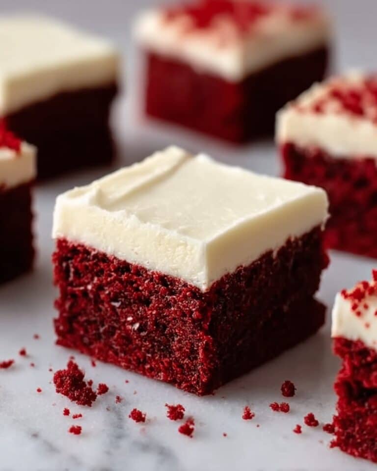 Red Velvet Brownies with Cream Cheese Frosting Recipe