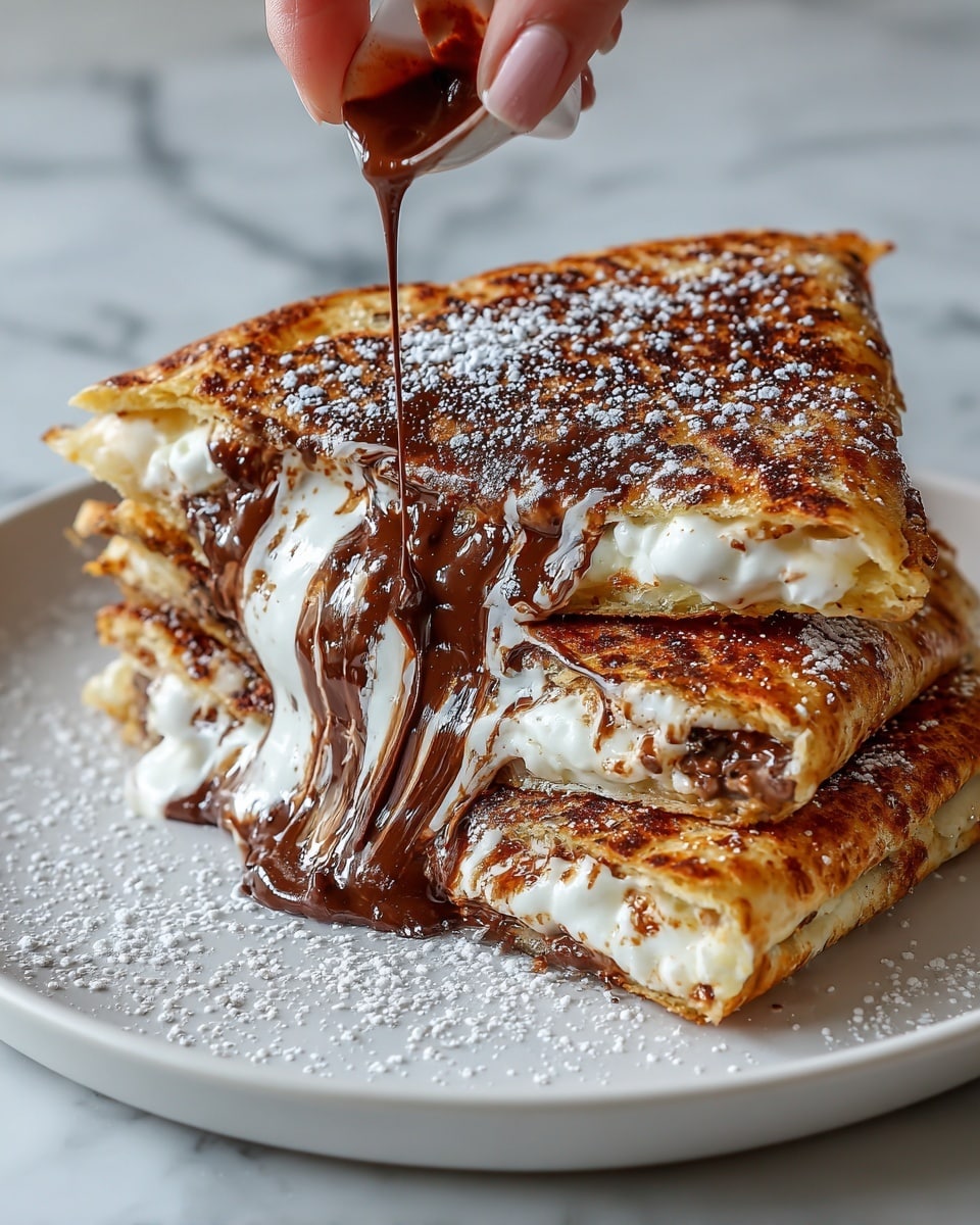 Homemade Blackstone S’mores Quesadilla Recipe - Recipe Image