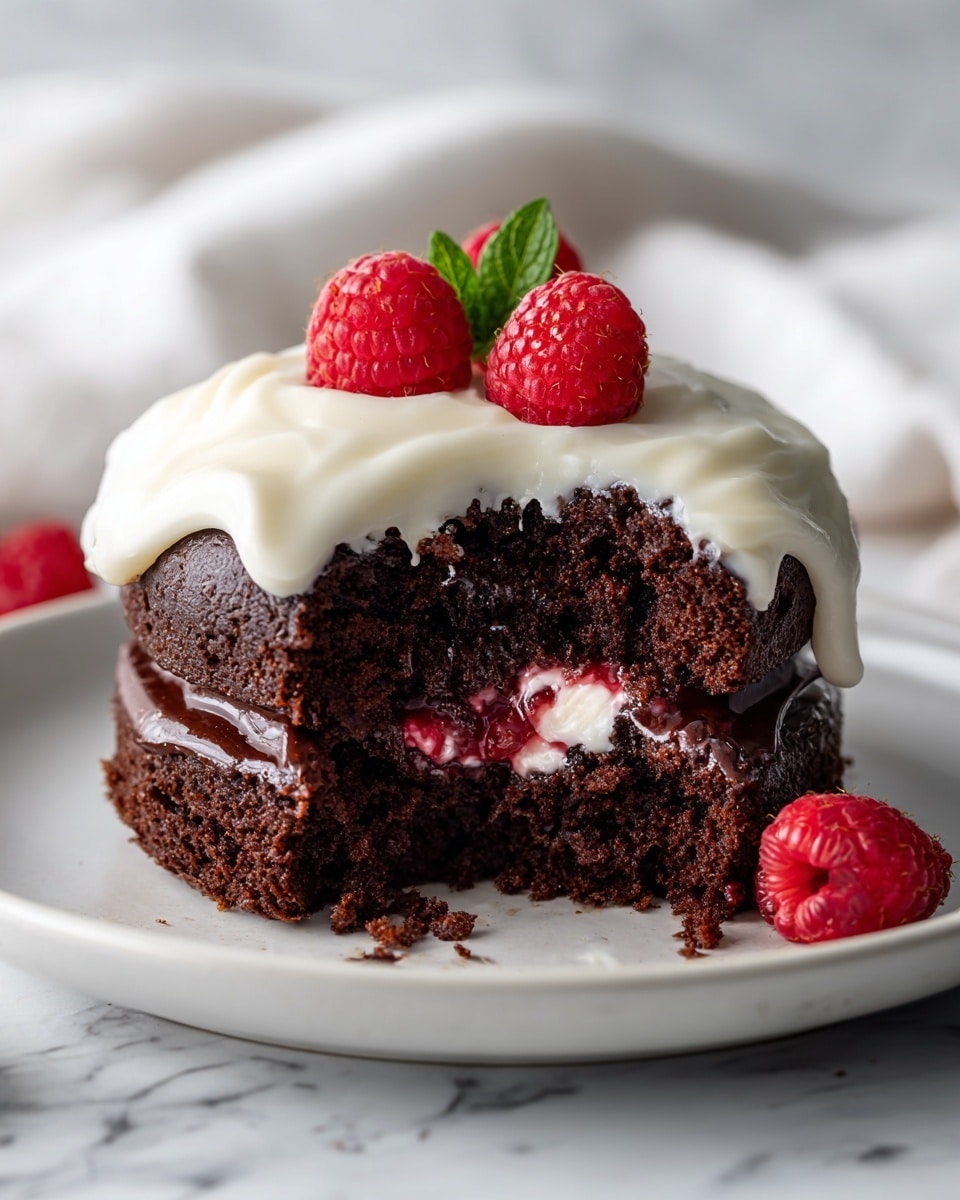 Hot Molten Chocolate Raspberry Lava Cakes Recipe - Recipe Image