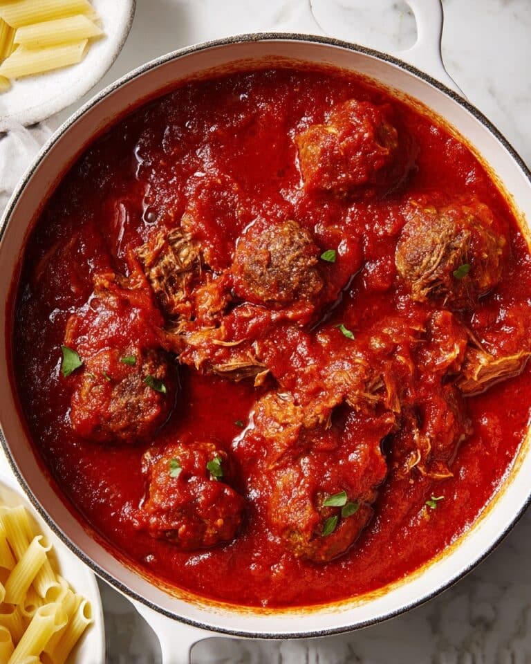 Sunday Sauce with Meatballs, Ribs, and Sausage Recipe