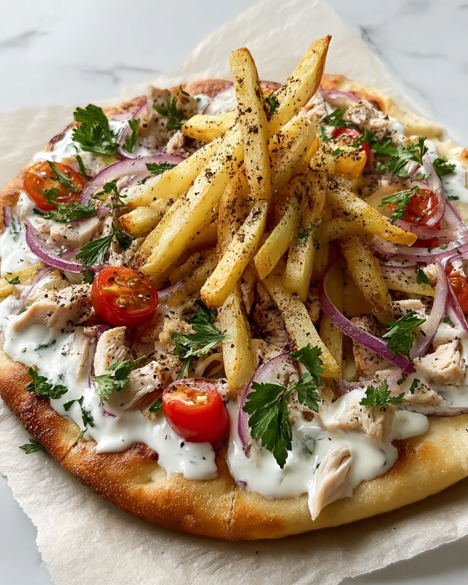 Greek Chicken Gyros with Homemade Chips and Tzatziki Recipe - Recipe Image