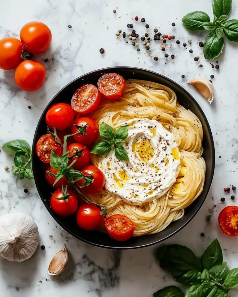 Roasted Tomato and Garlic Ricotta Pasta Recipe