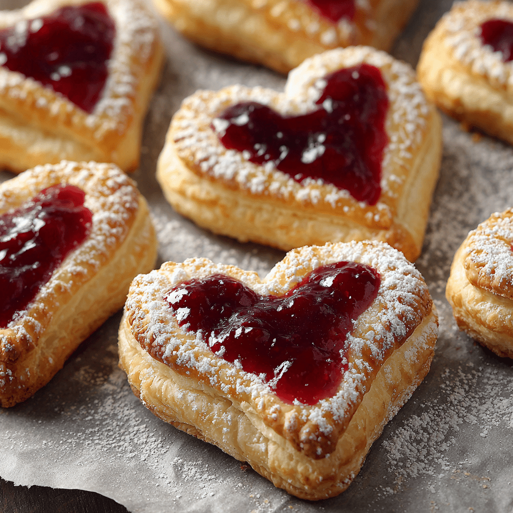 Strawberry Cream Cheese Heart Danishes Recipe - Recipe Image