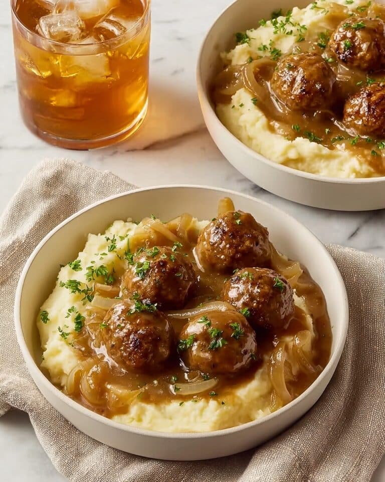 Easy Ground Beef Meatballs with Rich Gravy Recipe