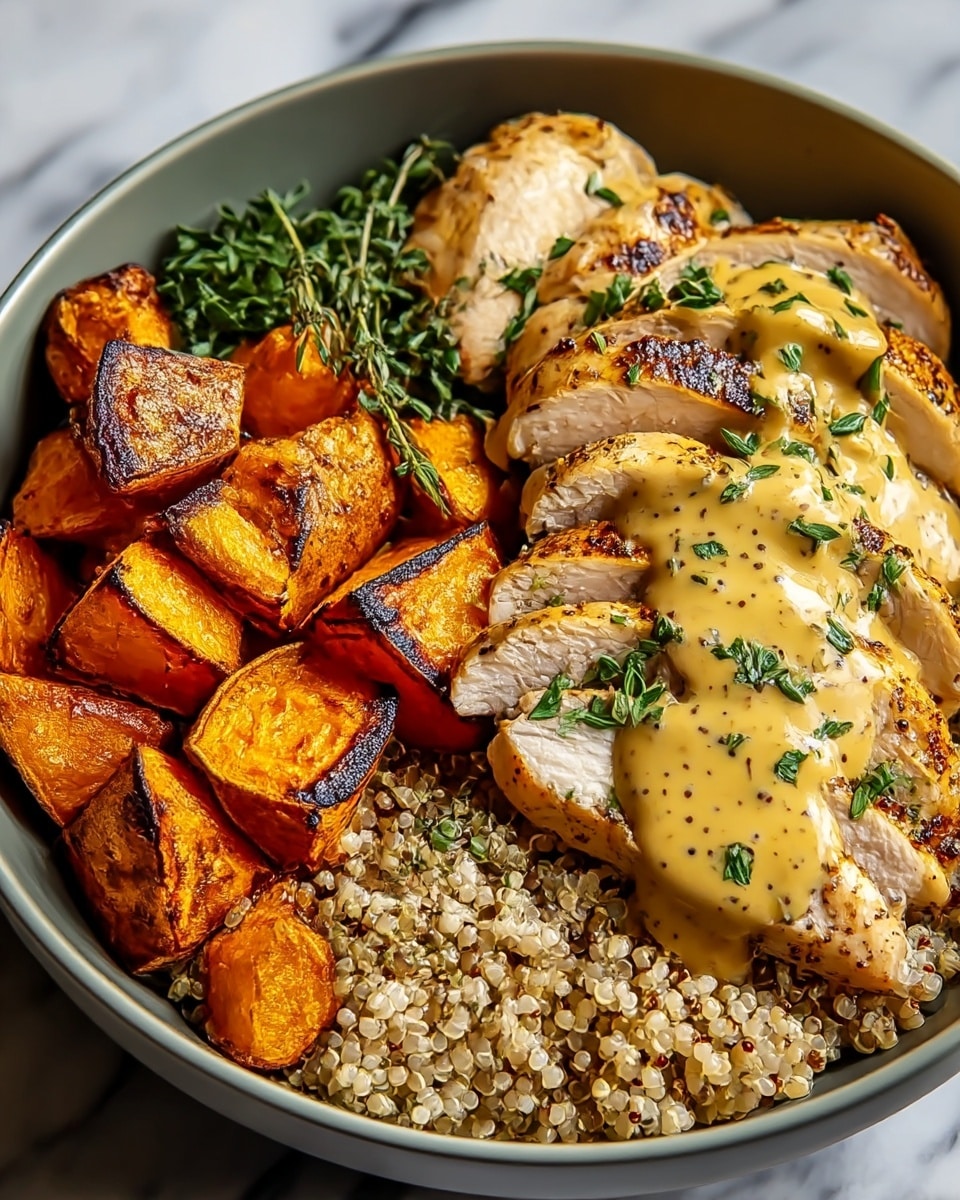 Maple Dijon Chicken & Sweet Potato Bowls That Comfort Your Soul Recipe - Recipe Image