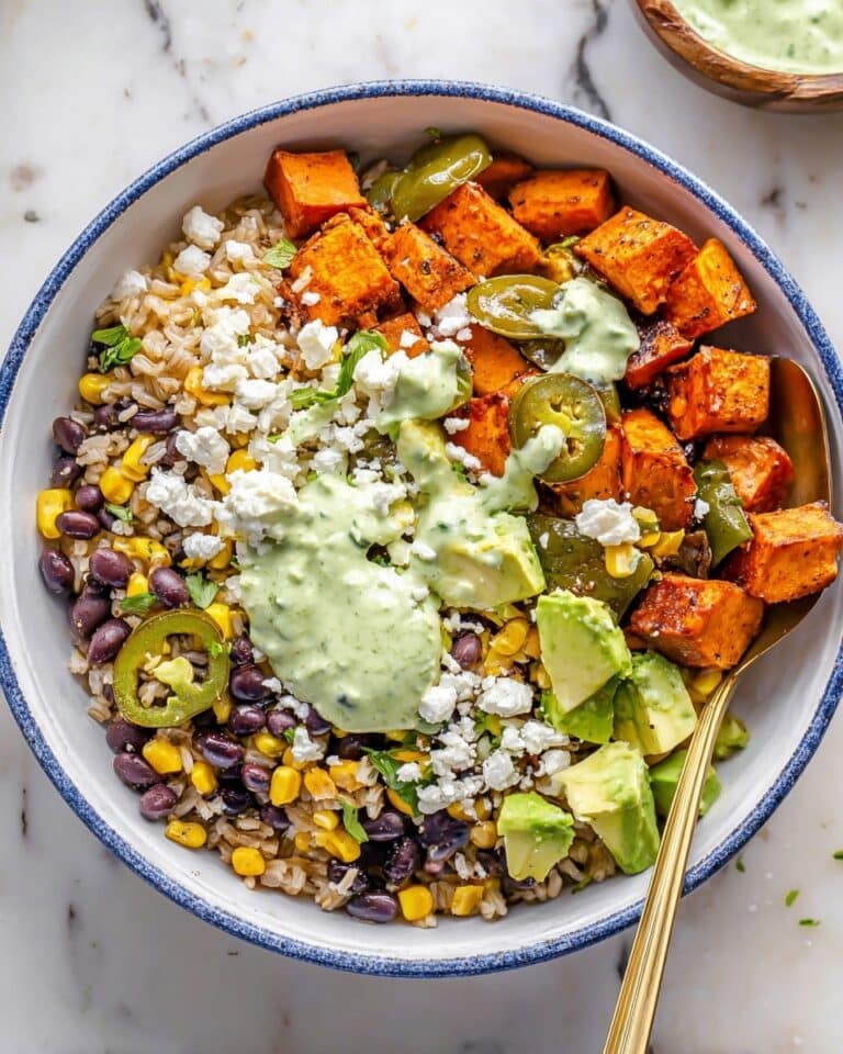 Black Bean and Rice Bowl with Cilantro Lime Yogurt Sauce Recipe