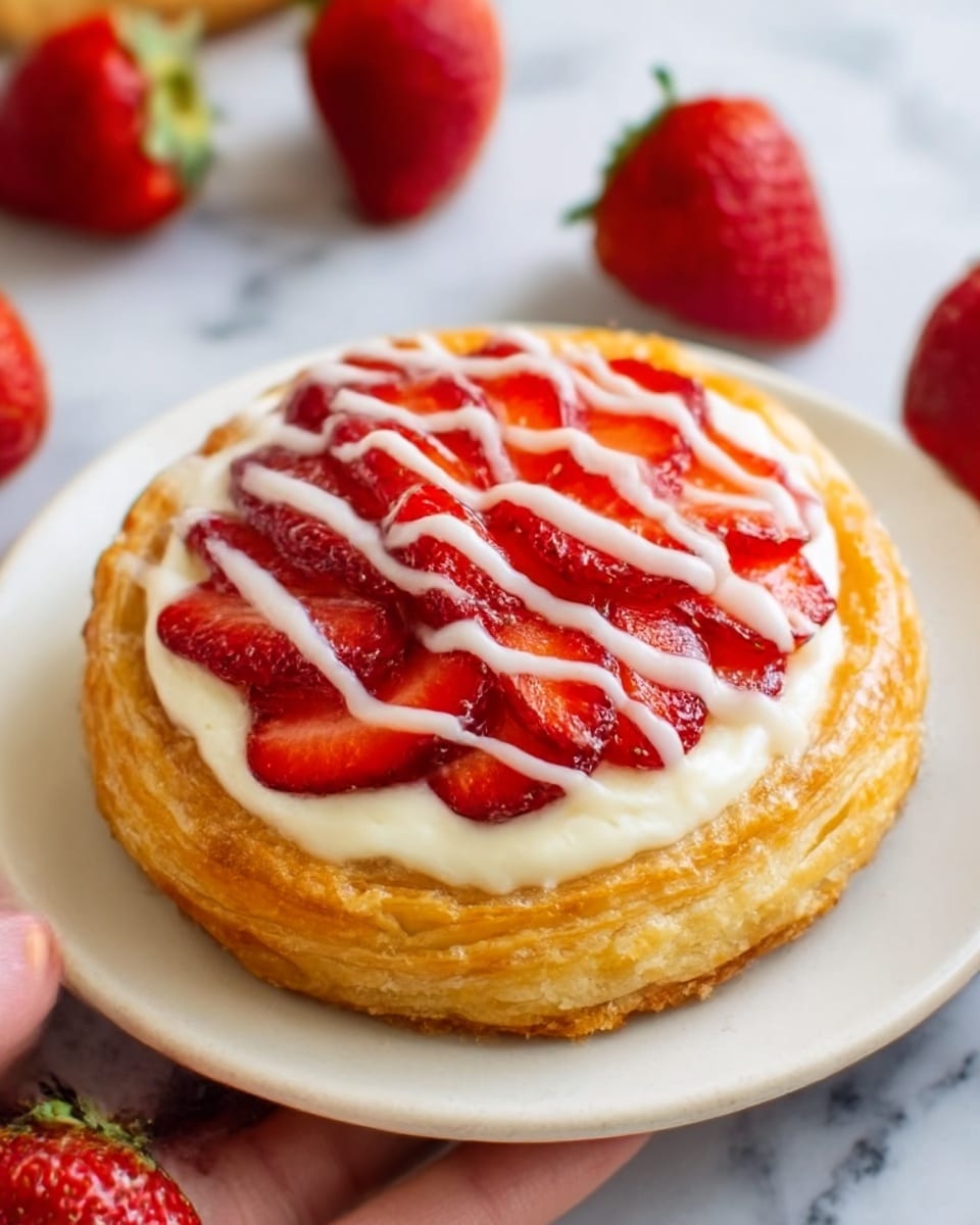 Strawberry Cream Cheese Danish Recipe - Recipe Image
