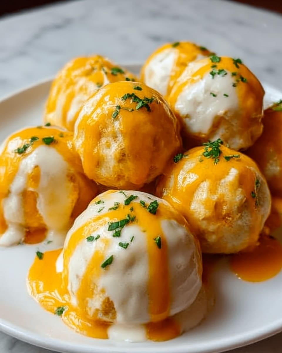 Cheesy Buffalo Ranch Chicken Bombs Recipe - Recipe Image