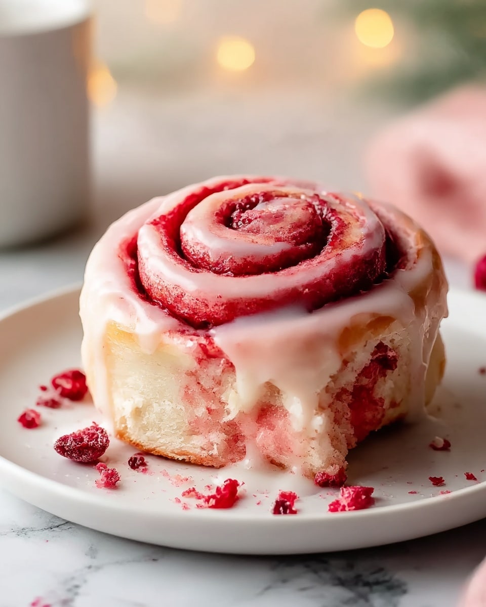 Irresistible Pink Cinnamon Rolls Recipe - Recipe Image