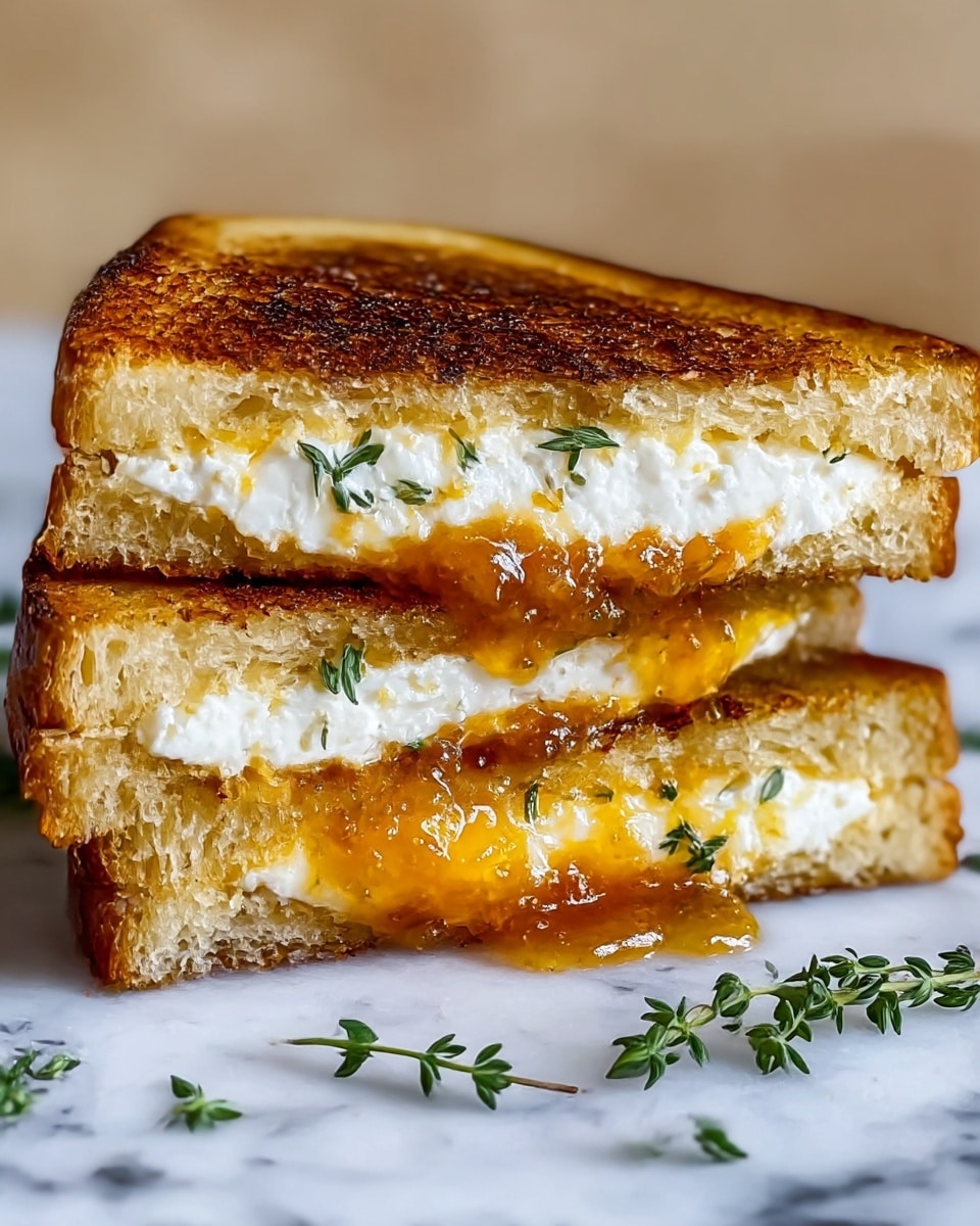 Goat Cheese Grilled Cheese with Honey Recipe - Recipe Image
