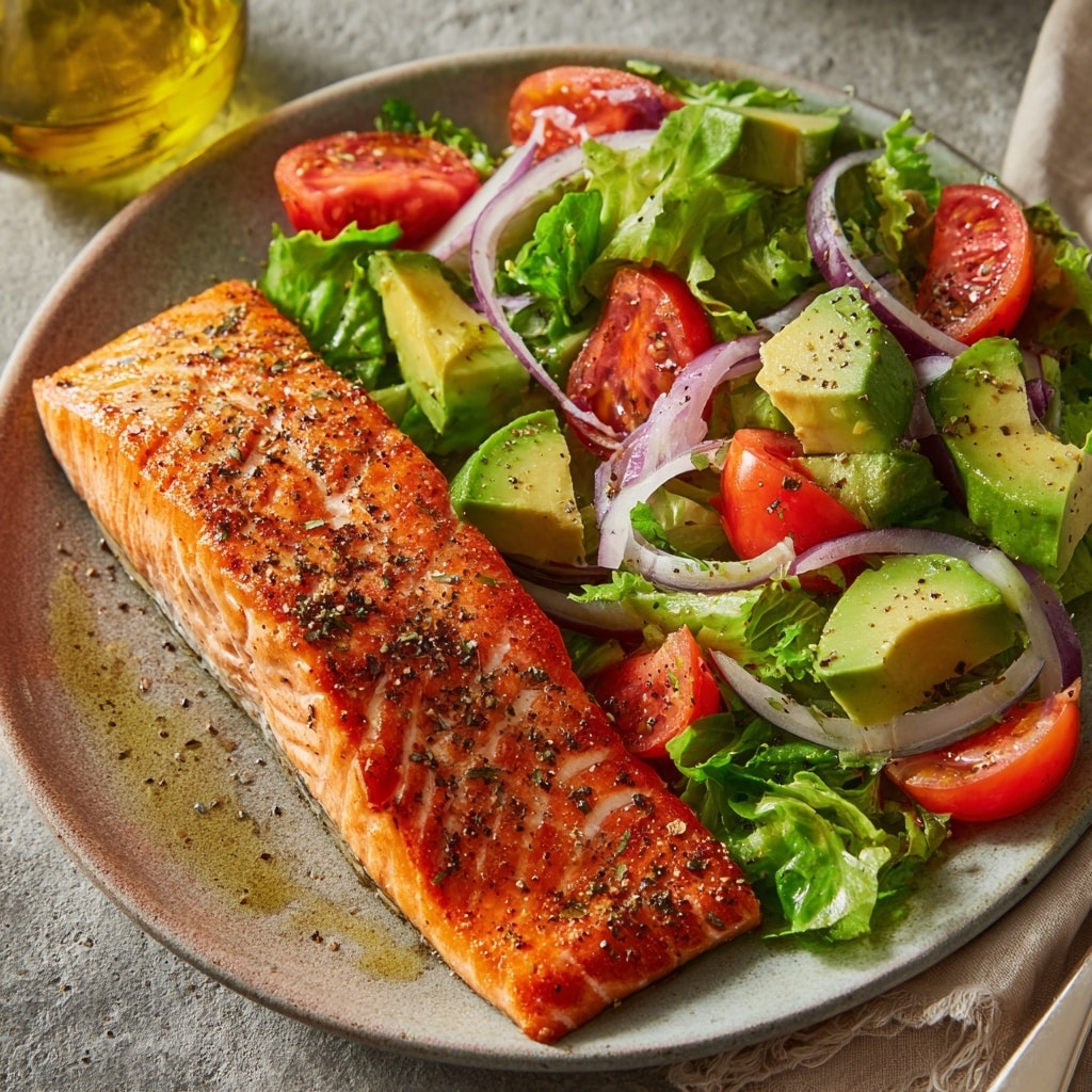 Grilled Salmon with Avocado Salsa Recipe - Recipe Image