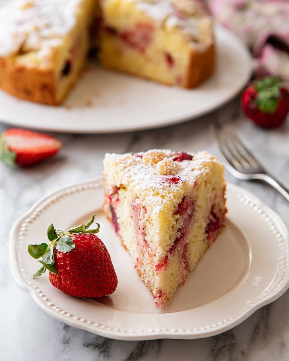 The BEST French Strawberry Cake Recipe - Recipe Image