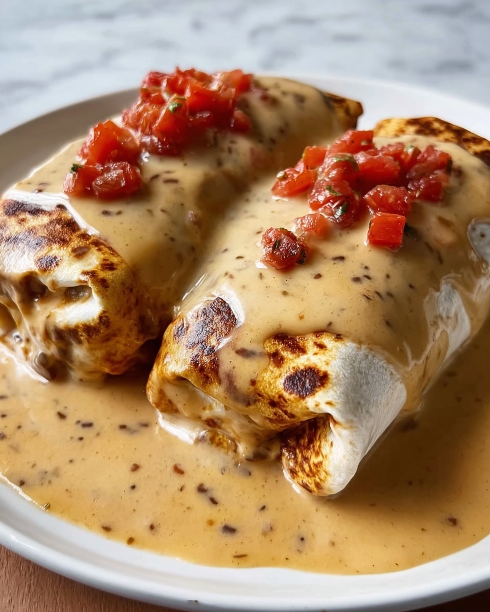 Cheesy Chicken Enchiladas with Creamy Sauce Recipe - Recipe Image