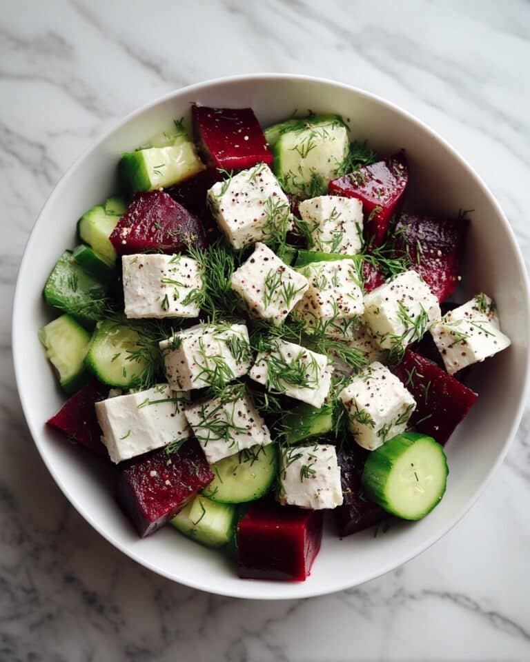 Beet Salad with Feta, Cucumbers, and Dill Recipe